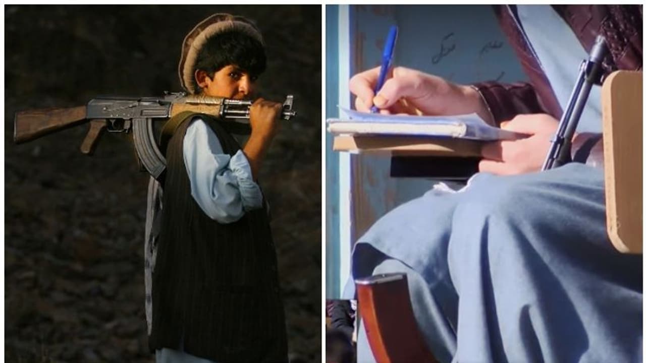 കുട്ടികൾ എകെ 47 യന്ത്രത്തോക്കും കൊണ്ട് സ്‌കൂളിൽ വരുന്ന ഒരു ഗ്രാമം