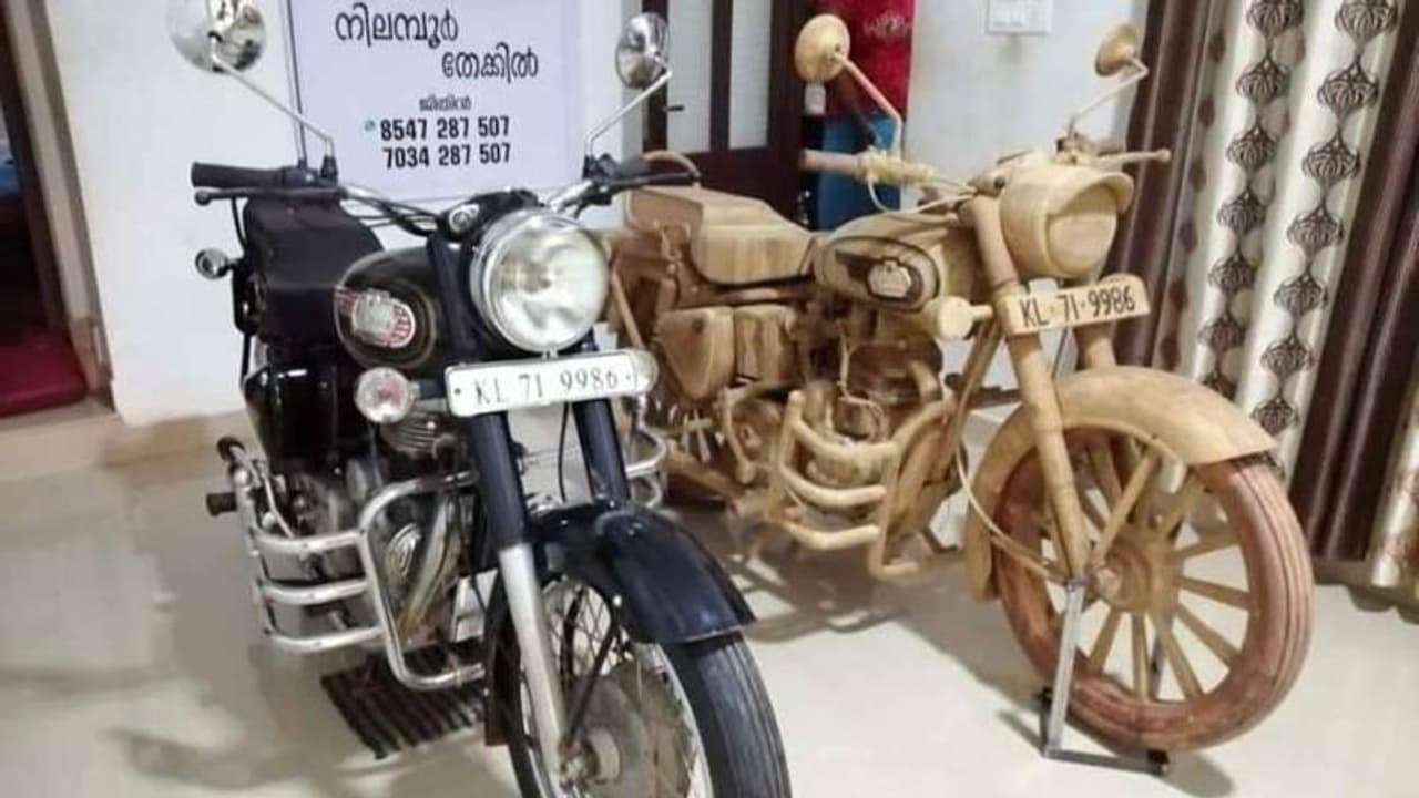 റോയല്‍ എന്‍ഫീല്‍ഡ് തോല്‍ക്കും, ജിതിന്‍റെ ഈ തേക്കു ബുള്ളറ്റിനു മുന്നില്‍!