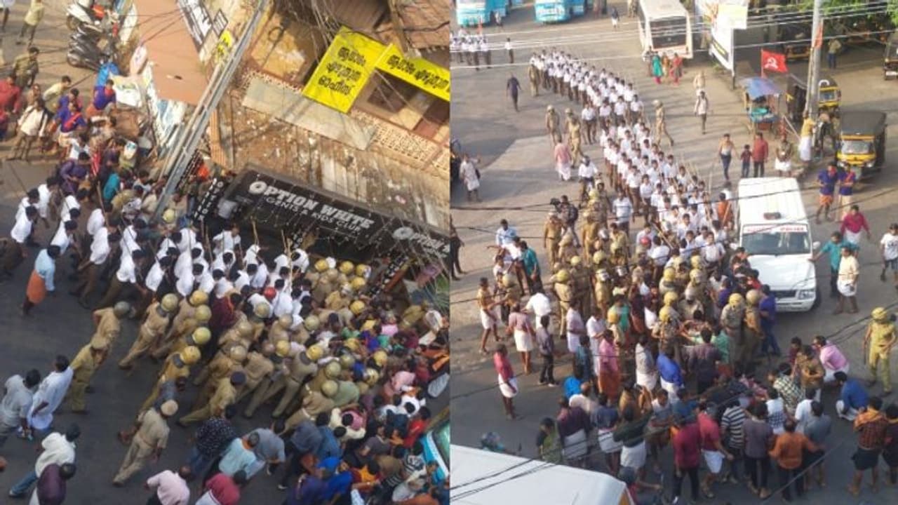 ആർഎസ്എസ് പഥസഞ്ചലനം സിപിഎം തടഞ്ഞു; നീലേശ്വരത്ത് സംഘർഷം, പൊലീസ് കണ്ണീർവാതകം പ്രയോഗിച്ചു ആർഎസ്എസ് പഥസഞ്ചലനം സിപിഎം തടഞ്ഞു; നീലേശ്വരത്ത് സംഘർഷം, പൊലീസ് കണ്ണീർവാതകം പ്രയോഗിച്ചു