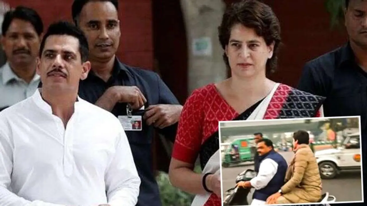 पुलिस के रोकने पर स्कूटी पर बैठीं प्रियंका, राबर्ट ने तारीफ करते हुए लिखा मुझे आप पर गर्व