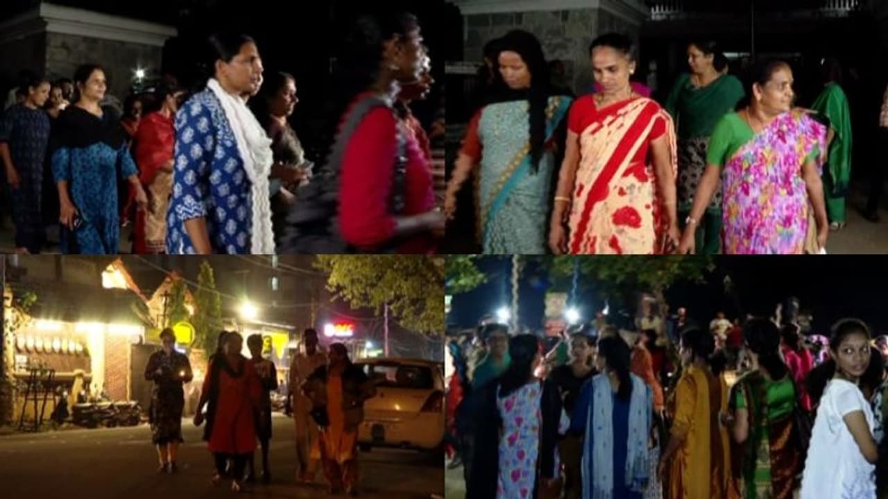 'നൈറ്റ് വാക്ക്' തുടങ്ങി; സംസ്ഥാനത്തെമ്പാടും വൻ സ്ത്രീ പങ്കാളിത്തം 'നൈറ്റ് വാക്ക്' തുടങ്ങി; സംസ്ഥാനത്തെമ്പാടും വൻ സ്ത്രീ പങ്കാളിത്തം