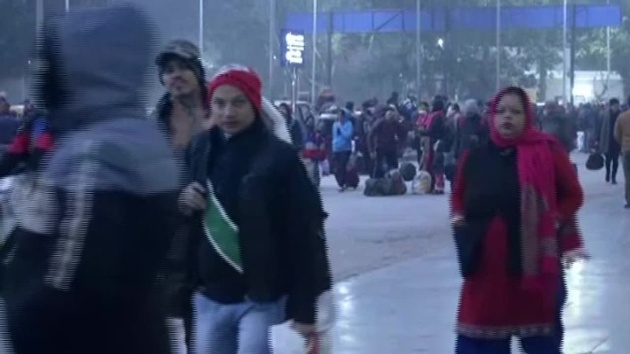 दिल्ली में हाड़ कंपा देने वाली ठंड, 4.8 डिग्री सेल्सियस तापमान में सर्दी से निकल रही लोगों की जान