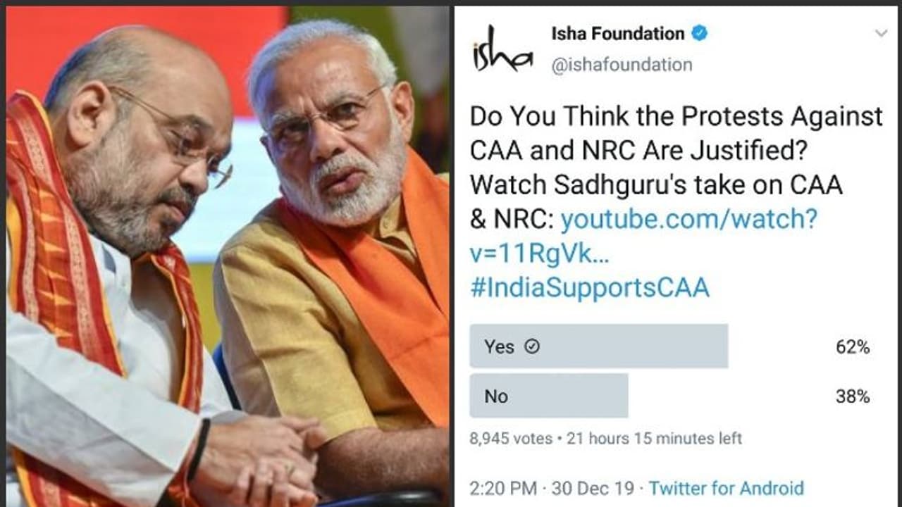 പൗരത്വ ഭേദഗതി നിയമം: സോഷ്യല് മീഡിയ പോളുകള് മോദി സര്ക്കാറിന് തിരിച്ചടിയോ.! പൗരത്വ ഭേദഗതി നിയമം: സോഷ്യല് മീഡിയ പോളുകള് മോദി സര്ക്കാറിന് തിരിച്ചടിയോ.!