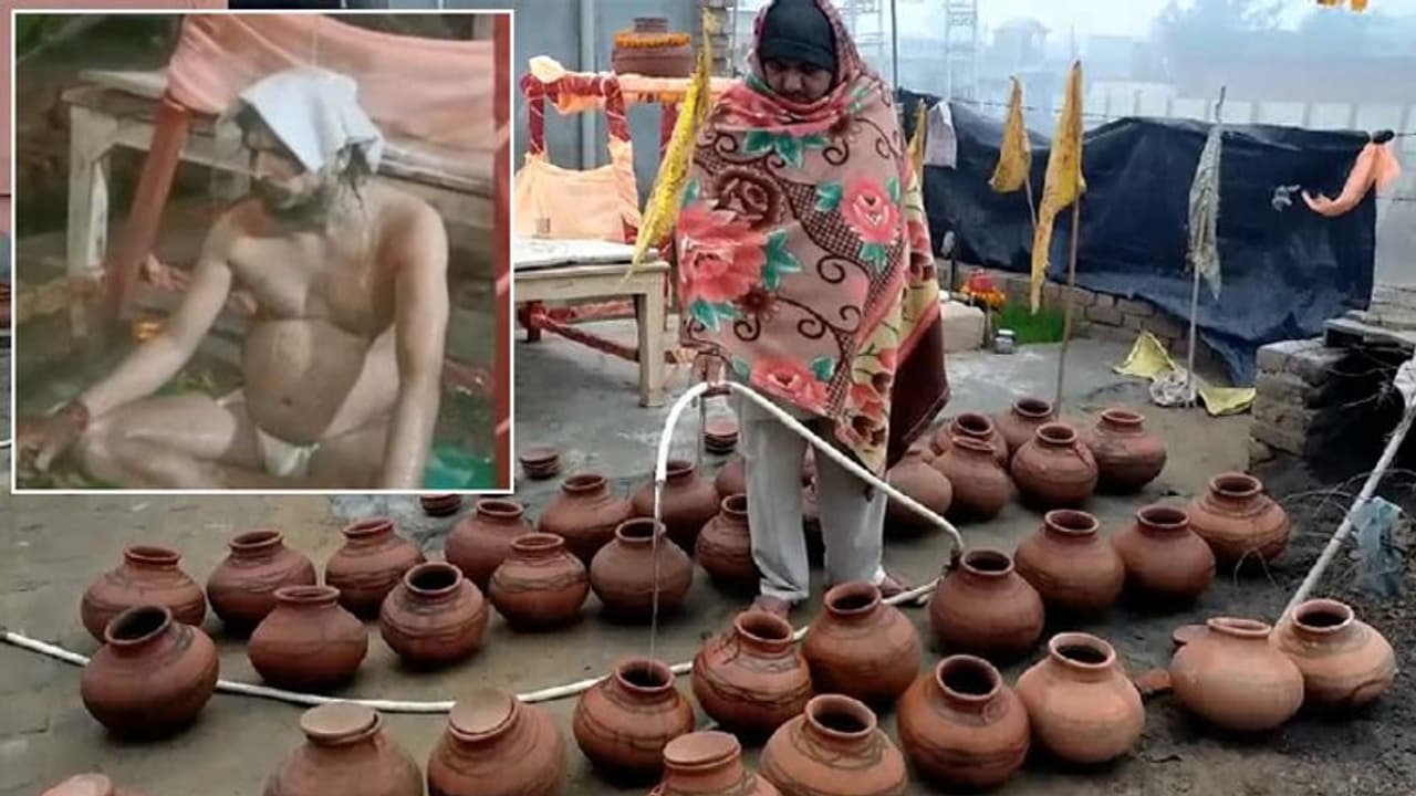 इस सर्दी में कोई पानी में हाथ तक न डाले, ये बाबा 108 मटकों के ठंडे पानी से रोज घंटों नहाते हैं इस सर्दी में कोई पानी में हाथ तक न डाले, ये बाबा 108 मटकों के ठंडे पानी से रोज घंटों नहाते हैं