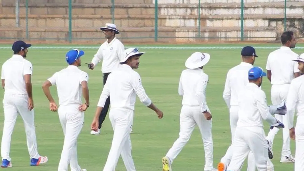 ರಣಜಿ ಟ್ರೋಫಿ: ಟಾಸ್ ಗೆದ್ದ ಕರ್ನಾಟಕ ಬೌಲಿಂಗ್ ಆಯ್ಕೆ, DRSನಲ್ಲಿ ರಾಜ್ಯಕ್ಕೆ ಮೊದಲ ಯಶಸ್ಸು