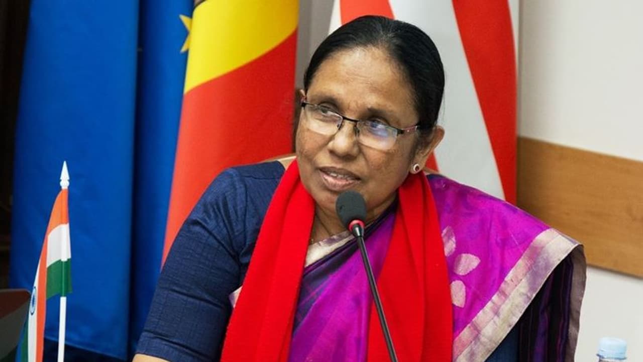 உலகின் டாப் 50 சிந்தனையாளர்கள் பட்டியல்... நம்பர் ஒன் இடம்பிடித்த கேரள சுகாதார அமைச்சர் ஷைலஜா..!