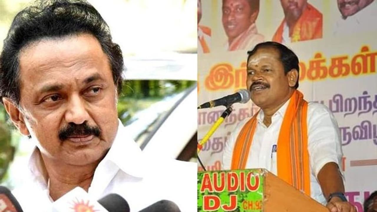 மு.க.ஸ்டாலினுக்கு நல்ல புத்தியை கொடுங்க... 101 தேங்காய் உடைத்து வழிபாடு செய்த அர்ஜூன் சம்பத்..!