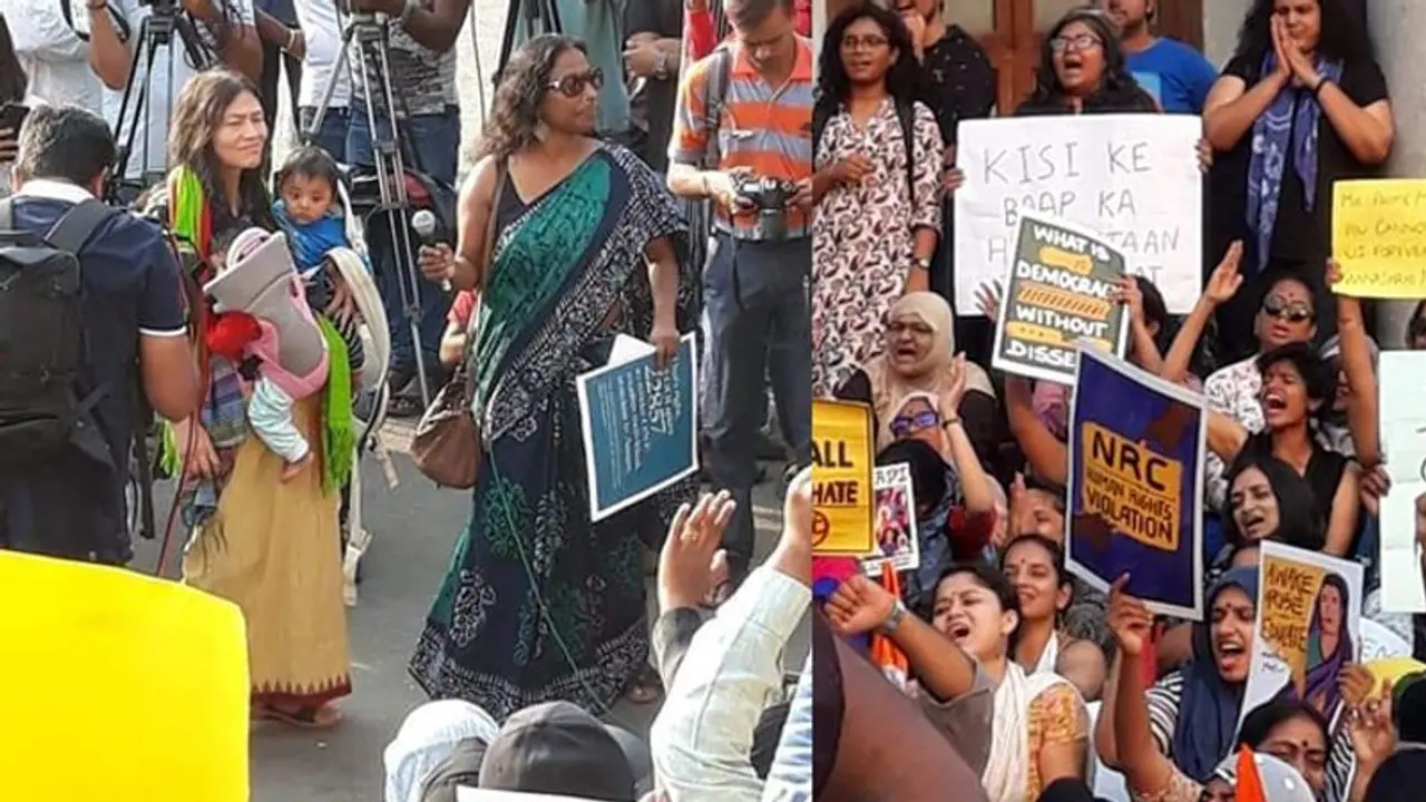 Protests back in Bengaluru: Bengaluru women raise slogans against CAA, NRC, NPR Protests back in Bengaluru: Bengaluru women raise slogans against CAA, NRC, NPR