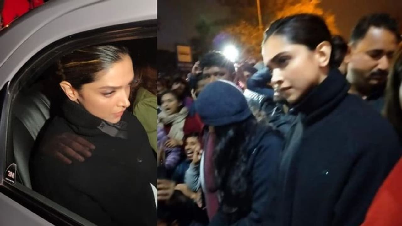 ജെഎൻയു സമരത്തിന് പിന്തുണ അര്പ്പിച്ച് ദീപിക പദുകോൺ; സമരവേദിയിലെത്തി വിദ്യാര്ത്ഥികളെ കണ്ടു ജെഎൻയു സമരത്തിന് പിന്തുണ അര്പ്പിച്ച് ദീപിക പദുകോൺ; സമരവേദിയിലെത്തി വിദ്യാര്ത്ഥികളെ കണ്ടു