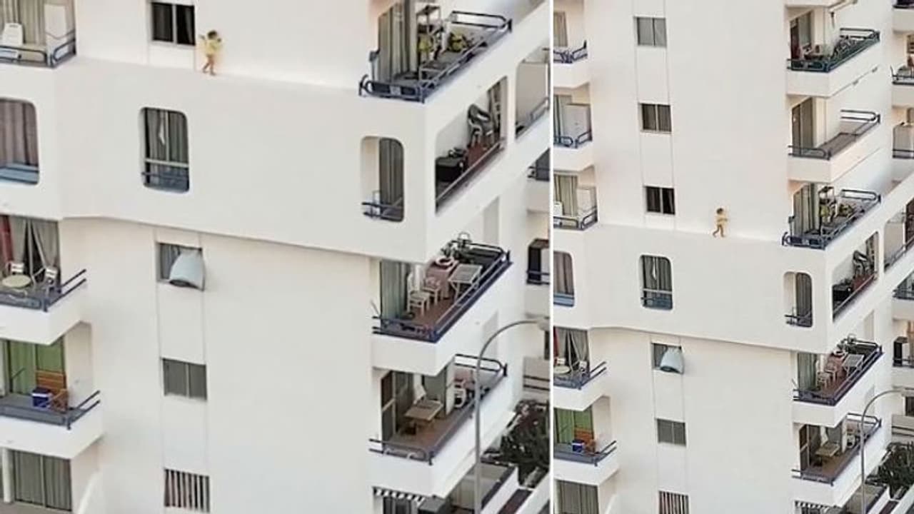 ചങ്കിടിക്കുന്ന വീഡിയോ; അമ്മയുടെ കണ്ണ് വെട്ടിച്ച് ജനാലയിലൂടെ ചാടിയ കുട്ടി ചെയ്തത്... ചങ്കിടിക്കുന്ന വീഡിയോ; അമ്മയുടെ കണ്ണ് വെട്ടിച്ച് ജനാലയിലൂടെ ചാടിയ കുട്ടി ചെയ്തത്...