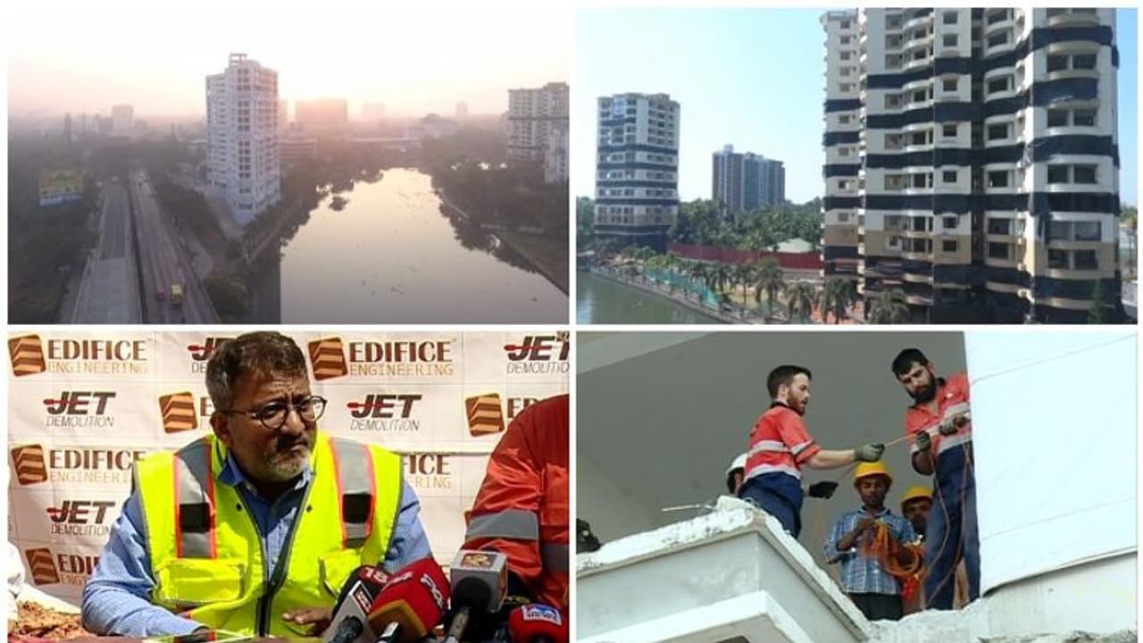 സൈറൺ മുഴങ്ങി: സ്ഫോടനത്തിന് സര്‍വ്വസജ്ജമായി മരട്, ആകാംക്ഷയോടെ കേരളം