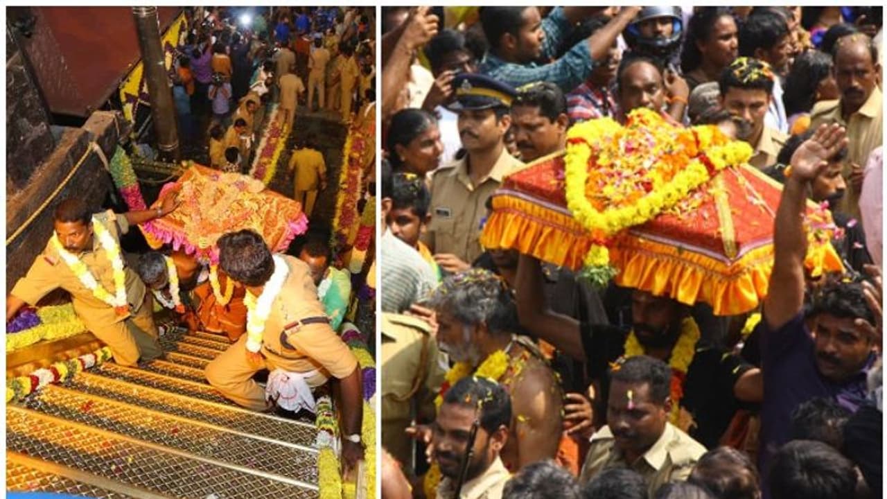 ശബരിമല തിരുവാഭരണഘോഷയാത്ര ഇന്ന്: മകരവിളക്കിനൊരുങ്ങി സന്നിധാനം