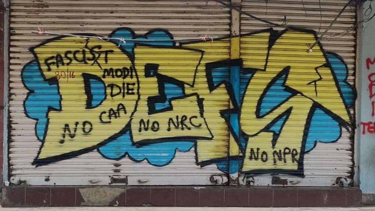 Bengaluru: Miscreants target Church Street shops, paint 'Free Kashmir', anti CAA, NRC slogans on shutters