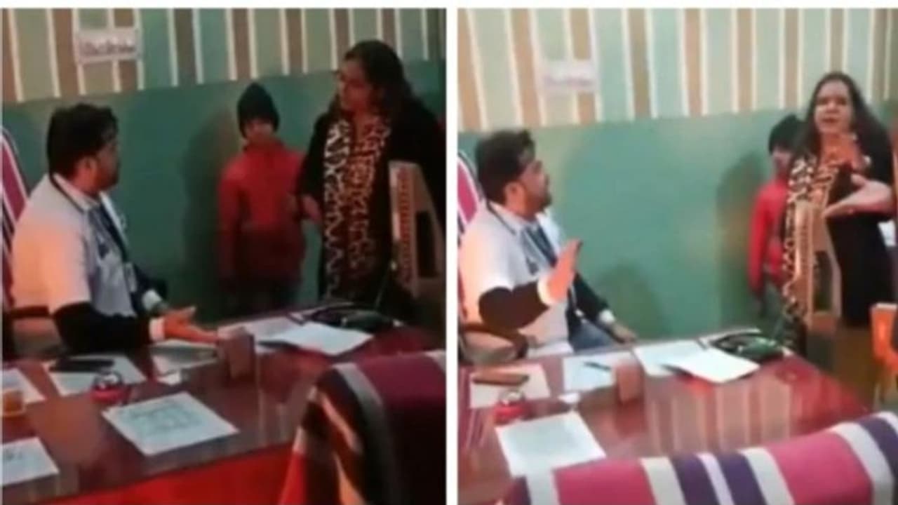 കസേര വിട്ടുകൊടുത്തില്ല; മിന്നല് പരിശോധനയ്ക്കെത്തിയ സബ് കളക്ടറും ഡോക്ടറും 'തമ്മിലടി', വീഡിയോ വൈറല് കസേര വിട്ടുകൊടുത്തില്ല; മിന്നല് പരിശോധനയ്ക്കെത്തിയ സബ് കളക്ടറും ഡോക്ടറും 'തമ്മിലടി', വീഡിയോ വൈറല്