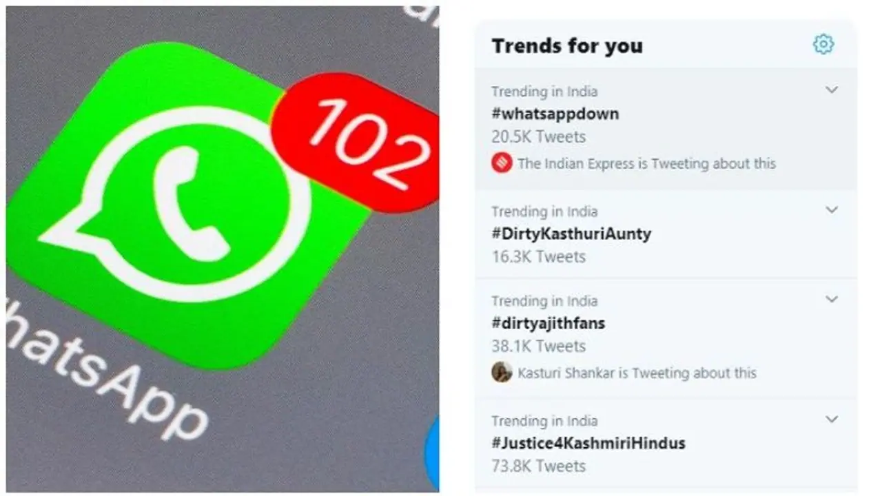 அதிர்ச்சி..! வாட்ஸ் ஆப்பில் போட்டோஸ் வீடியோஸ் அனுப்ப முடியாமல் மக்கள் தவிப்பு..! ட்ரெண்டிங்கில் முதலிடம் #whatsappdown