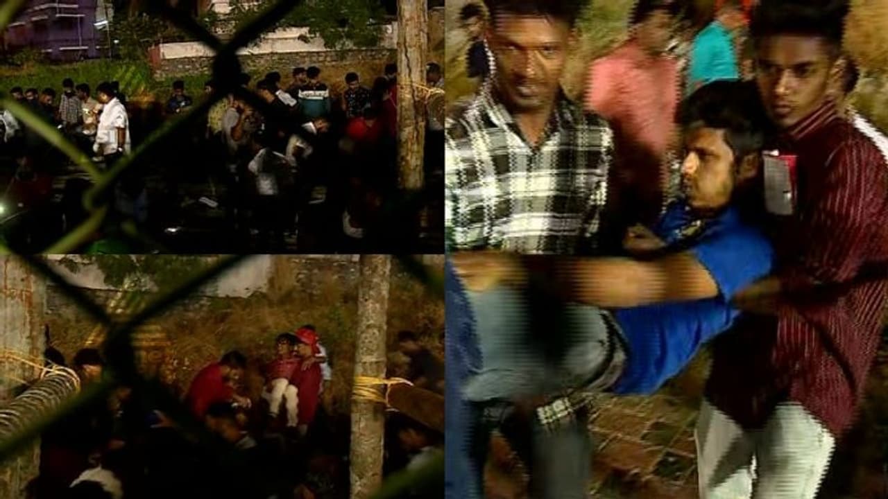 ധനരാജിന്റെ കുടുംബത്തിനായി നടത്തിയ ഫുട്ബോൾ മത്സരത്തിന്റെ ഗാലറി തകർന്നുവീണു, 45 പേർക്ക് പരിക്ക് ധനരാജിന്റെ കുടുംബത്തിനായി നടത്തിയ ഫുട്ബോൾ മത്സരത്തിന്റെ ഗാലറി തകർന്നുവീണു, 45 പേർക്ക് പരിക്ക്
