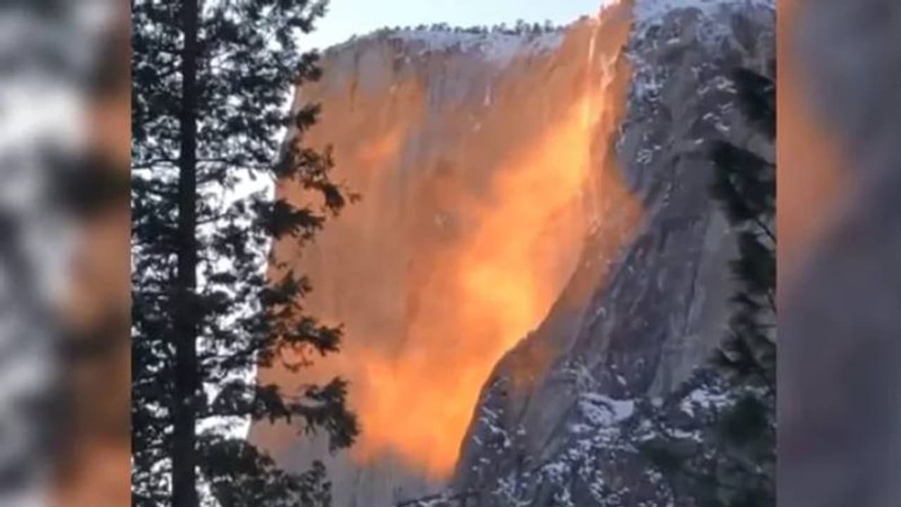 കത്തിപ്പടരുന്ന പാറയോ അതോ പൊട്ടിയൊലിക്കുന്ന അഗ്നിപര്‍വ്വതമോ! വീഡിയോക്ക് പിന്നിലെ സത്യമെന്ത്?