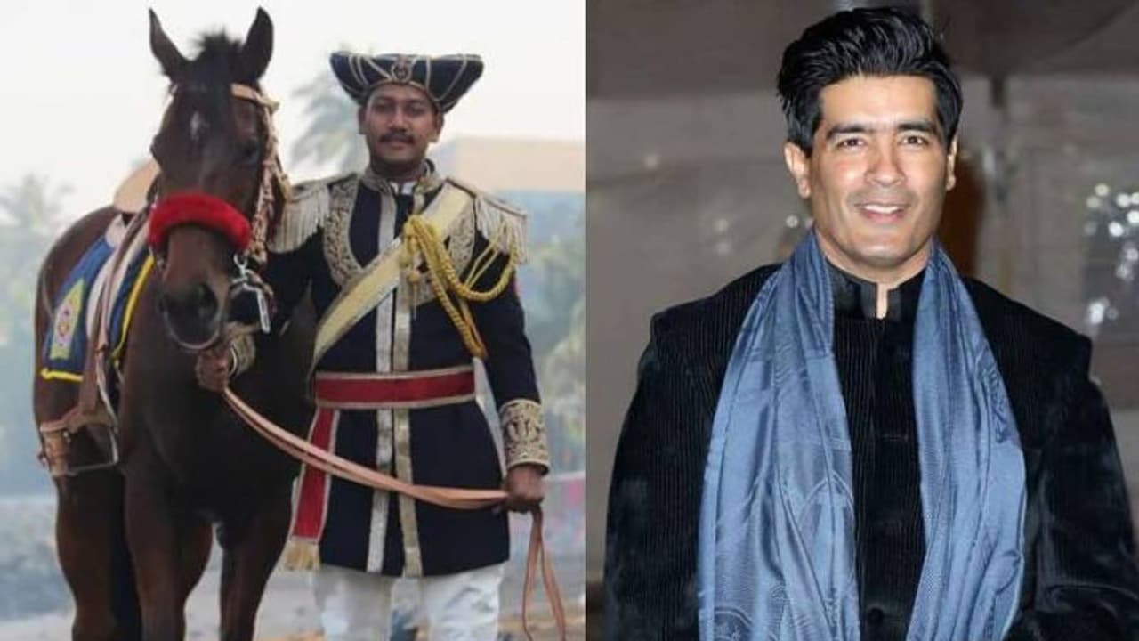 കുതിര പൊലീസിന് യൂണിഫോം ഡിസൈൻ ചെയ്ത് മനീഷ് മൽഹോത്ര; 'കുറച്ച് ഓവറായി' പോയെന്ന് ട്വിറ്റർ ഉപയോക്താക്കൾ കുതിര പൊലീസിന് യൂണിഫോം ഡിസൈൻ ചെയ്ത് മനീഷ് മൽഹോത്ര; 'കുറച്ച് ഓവറായി' പോയെന്ന് ട്വിറ്റർ ഉപയോക്താക്കൾ