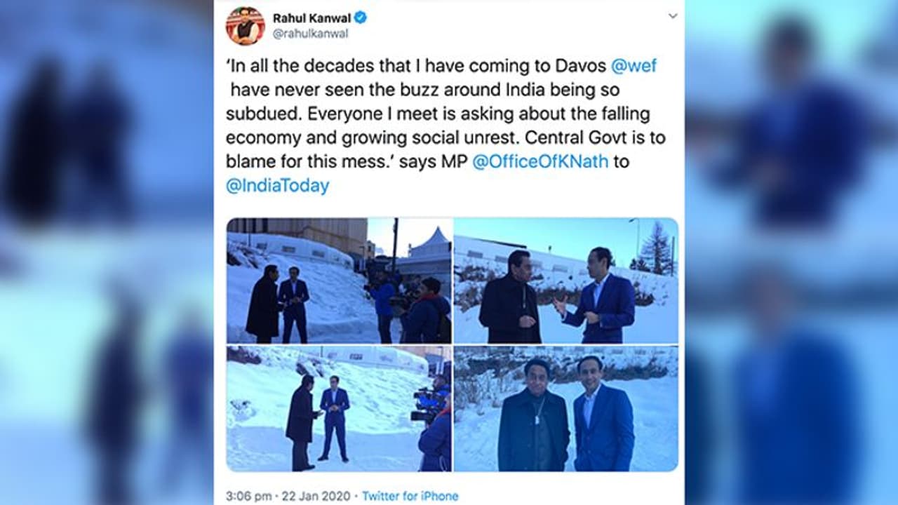 From Delhi’s JNU, news peddler Rahul Kanwal moves to Davos to besmirch India’s reputation: Twitterati put him back to senses