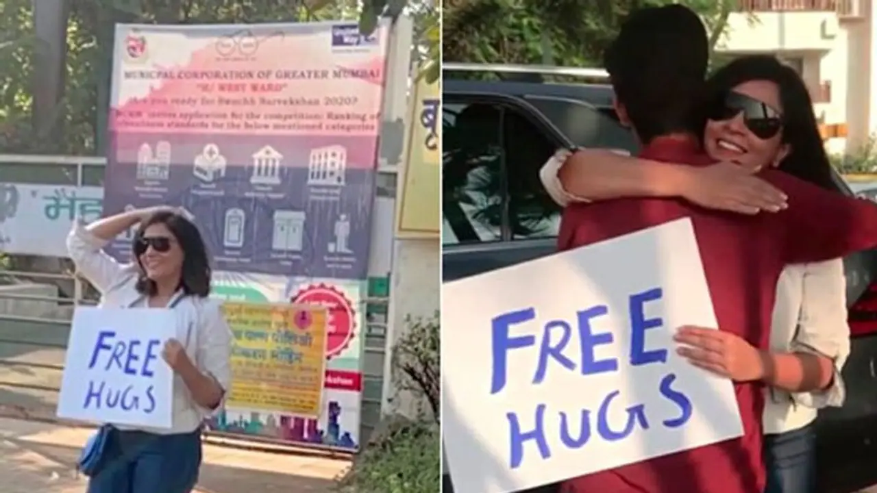 கமலின் கட்டிப்பிடி வைத்தியத்தை வேற லெவலுக்கு வைரலாக்கிய பாலிவுட் நடிகை... வைரலாகும் வீடியோ...!