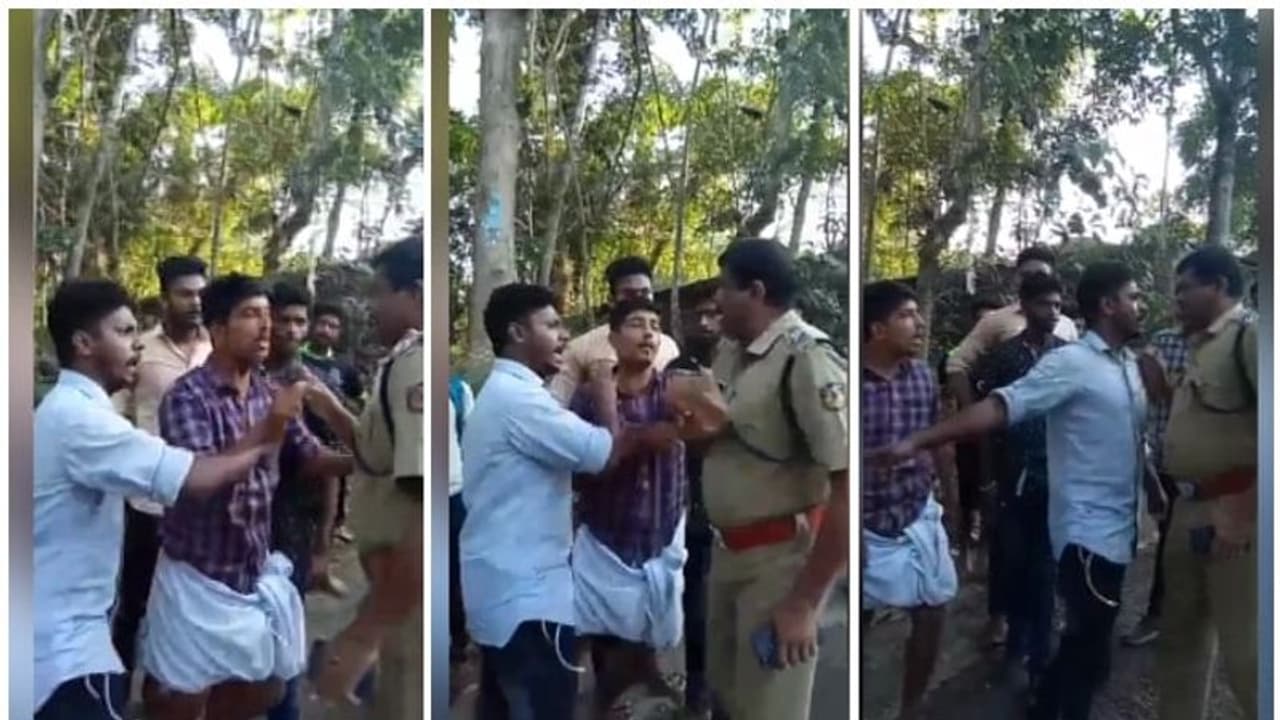 "താൻ പോടോ, പോയി പണി നോക്ക്', പൊലീസിനെ വിരട്ടി കുട്ടി'സഖാക്കൾ'