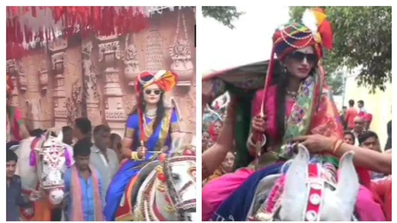 চোখে সানগ্লাস, হাতে বন্দুক, ঘোড়ায় চেপে বিয়ে করতে গেলেন দুই বোন চোখে সানগ্লাস, হাতে বন্দুক, ঘোড়ায় চেপে বিয়ে করতে গেলেন দুই বোন