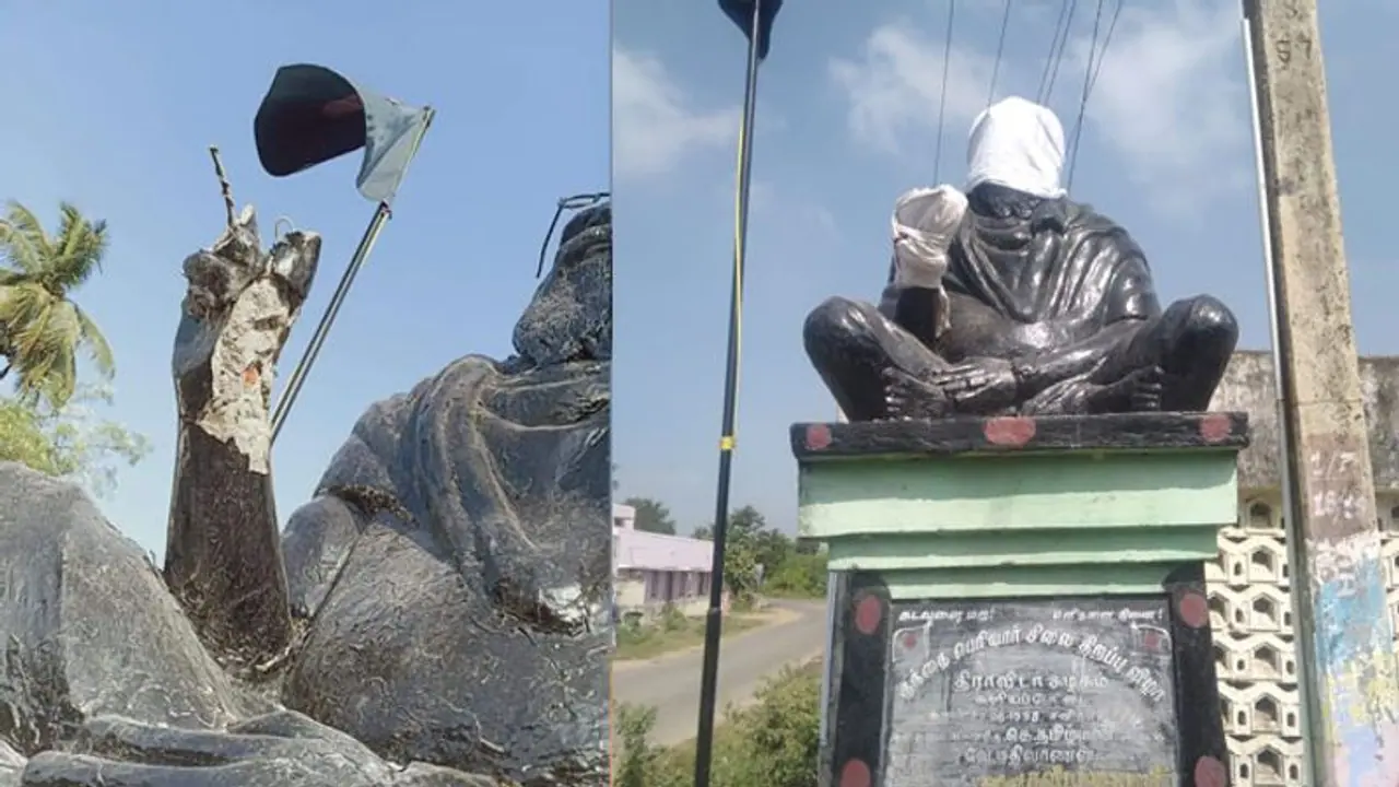 Is God on Rajinikanth's side as statue of Periyar is vandalised?