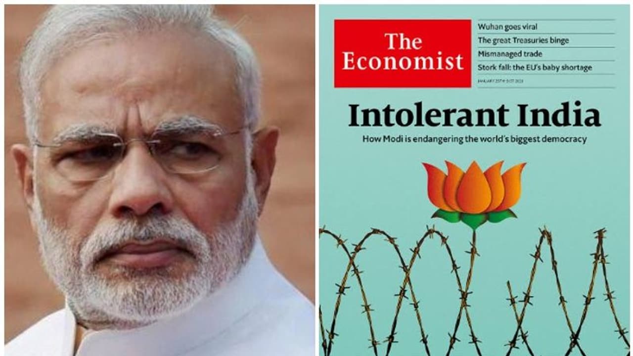 ' നരേന്ദ്ര മോദിയും ബിജെപിയും ചേർന്ന് ലോകത്തിലെ ഏറ്റവും വലിയ ജനാധിപത്യവ്യവസ്ഥയെ അപകടത്തിലാക്കുന്നു' രൂക്ഷ വിമർശനവുമായി 'ദി എക്കോണമിസ്റ്റ്' ' നരേന്ദ്ര മോദിയും ബിജെപിയും ചേർന്ന് ലോകത്തിലെ ഏറ്റവും വലിയ ജനാധിപത്യവ്യവസ്ഥയെ അപകടത്തിലാക്കുന്നു' രൂക്ഷ വിമർശനവുമായി 'ദി എക്കോണമിസ്റ്റ്'