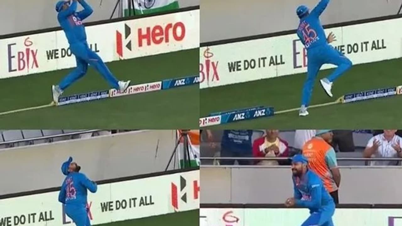 IND vs NZ: रोहित से लेकर गप्टिल तक ईडन पार्क में दिखे कई सुपरमैन, फील्डिंग के दम पर निकाला विकेट IND vs NZ: रोहित से लेकर गप्टिल तक ईडन पार्क में दिखे कई सुपरमैन, फील्डिंग के दम पर निकाला विकेट