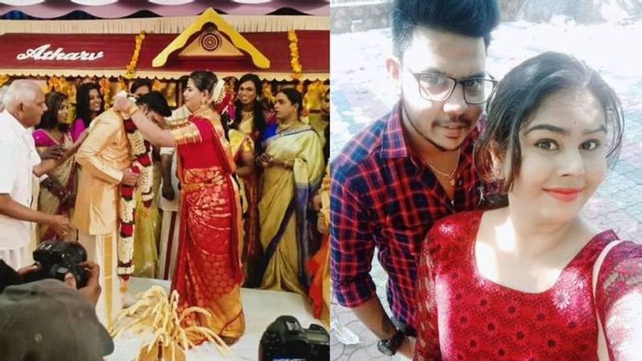 വിണ്ടുമൊരു ട്രാന്സ്ടജെന്റര് വിവാഹം; ഹെയ്ദി സാദിയക്ക് താലി ചാര്ത്തി അഥര്വ് മോഹന് വിണ്ടുമൊരു ട്രാന്സ്ടജെന്റര് വിവാഹം; ഹെയ്ദി സാദിയക്ക് താലി ചാര്ത്തി അഥര്വ് മോഹന്