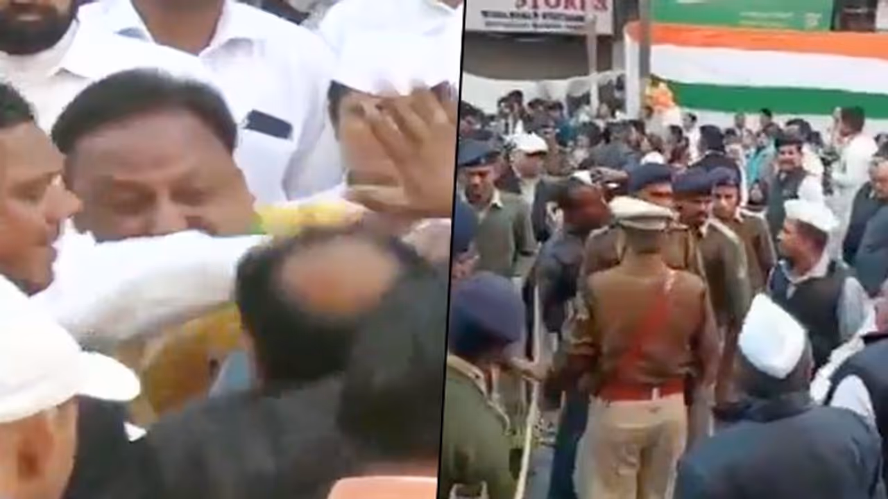 Republic Day 2020: Madhya Pradesh Congress leaders exchange blows during flag hoisting ceremony; netizens troll
