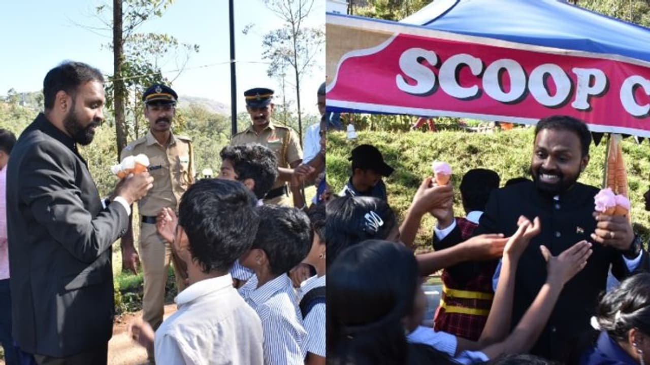 ഐസ്ക്രീം വാങ്ങിത്തരുമോയെന്ന് കുട്ടിക്കൂട്ടം; നിറപുഞ്ചിരിയോടെ ആഗ്രഹം നിറവേറ്റി ഇടുക്കി സബ് കളക്ടര് ഐസ്ക്രീം വാങ്ങിത്തരുമോയെന്ന് കുട്ടിക്കൂട്ടം; നിറപുഞ്ചിരിയോടെ ആഗ്രഹം നിറവേറ്റി ഇടുക്കി സബ് കളക്ടര്