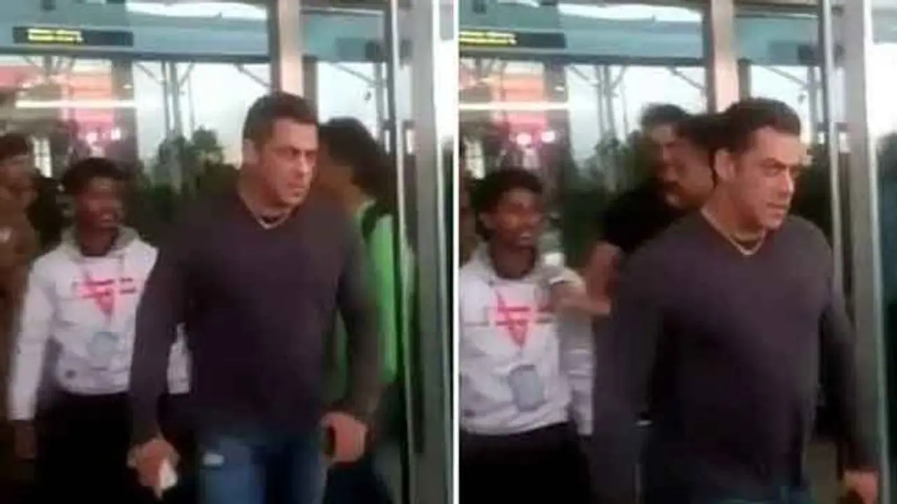 ஆசை, ஆசையாய் செல்ஃபி எடுக்க வந்த ரசிகர்... சிவகுமாராய் மாறிய அதிரடி காட்டிய சல்மான் கான்...! ஆசை, ஆசையாய் செல்ஃபி எடுக்க வந்த ரசிகர்... சிவகுமாராய் மாறிய அதிரடி காட்டிய சல்மான் கான்...!