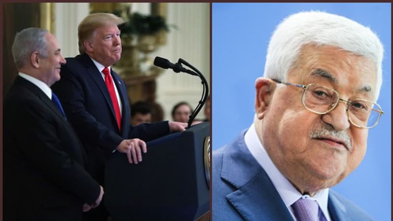 പലസ്തീൻ ഇസ്രായേൽ സമാധാന പദ്ധതി പ്രഖ്യാപിച്ച് ട്രംപും നെതന്യാഹുവും; തള്ളി പലസ്തീന് പലസ്തീൻ ഇസ്രായേൽ സമാധാന പദ്ധതി പ്രഖ്യാപിച്ച് ട്രംപും നെതന്യാഹുവും; തള്ളി പലസ്തീന്