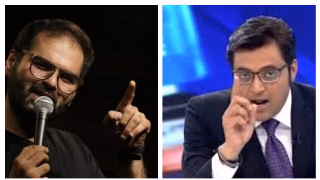 Recidivistic Kunal Kamra tries to heckle Arnab Goswami yet again at airport, ends up being suspended by GoAir