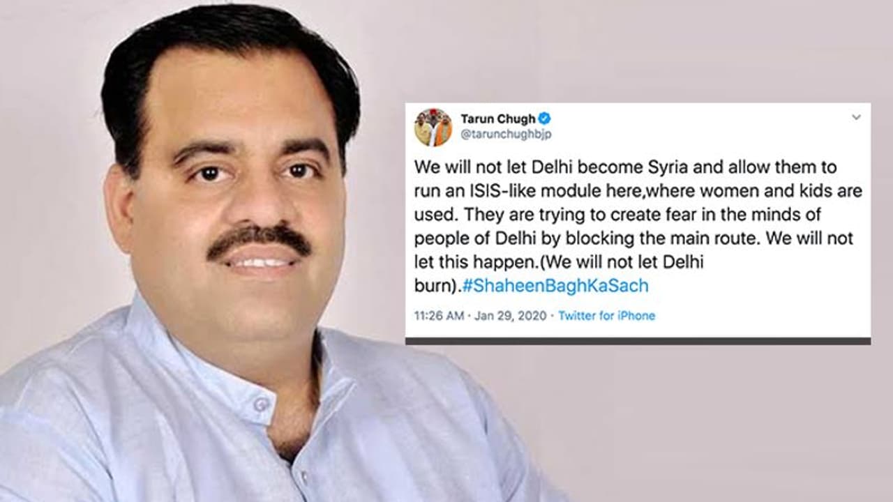 Won't let Delhi turn into Syria's ISIS module: BJP leader Tarun Chugh backs Anurag Thakur's statement