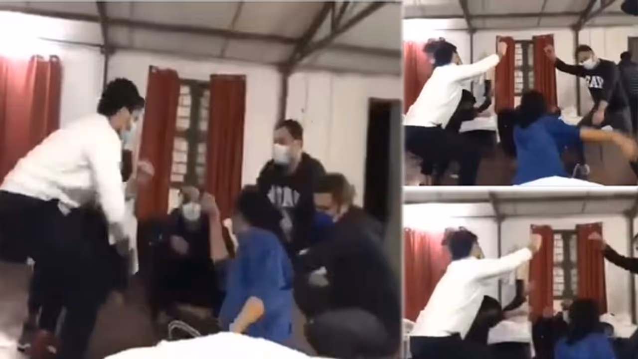 കൊറോണക്ക് മുന്നിലും തളരില്ല; നിരീക്ഷണ കേന്ദ്രത്തില് നൃത്തം ചെയ്ത് ചൈനയില് നിന്നെത്തിയ യുവാക്കള്, വീഡിയോ വൈറല് കൊറോണക്ക് മുന്നിലും തളരില്ല; നിരീക്ഷണ കേന്ദ്രത്തില് നൃത്തം ചെയ്ത് ചൈനയില് നിന്നെത്തിയ യുവാക്കള്, വീഡിയോ വൈറല്