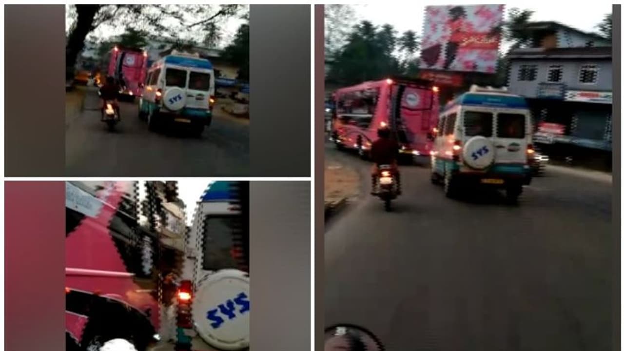 ടൂറിസ്റ്റ് ബസിനെ മറികടക്കാൻ ശ്രമിച്ചു; ആംബുലൻസ് ഡ്രൈവര്‍ക്ക് ബസ് ജീവനക്കാരുടെ മര്‍ദ്ദനം