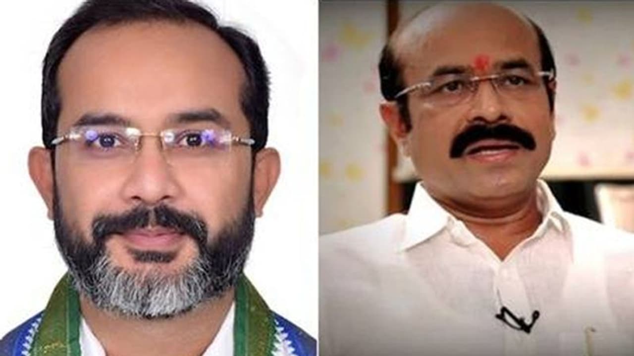 కర్నూలు వైసీపీలో ముసలం: ఎస్వీ తీరుపై ఎమ్మెల్యే హాఫీజ్ ఆగ్రహం, సవాల్ కర్నూలు వైసీపీలో ముసలం: ఎస్వీ తీరుపై ఎమ్మెల్యే హాఫీజ్ ఆగ్రహం, సవాల్