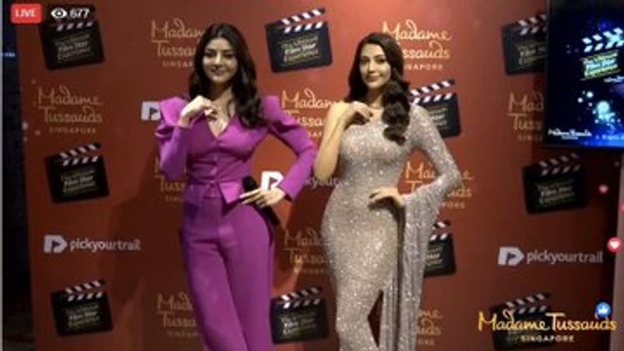 ஐஸ்கிரீம் சிலையாய் அழகில் மயக்கும்... காஜல் அகர்வாலுக்கு மெழுகு சிலை திறந்தாச்சு... வைரலாகும் புகைப்படம்...!