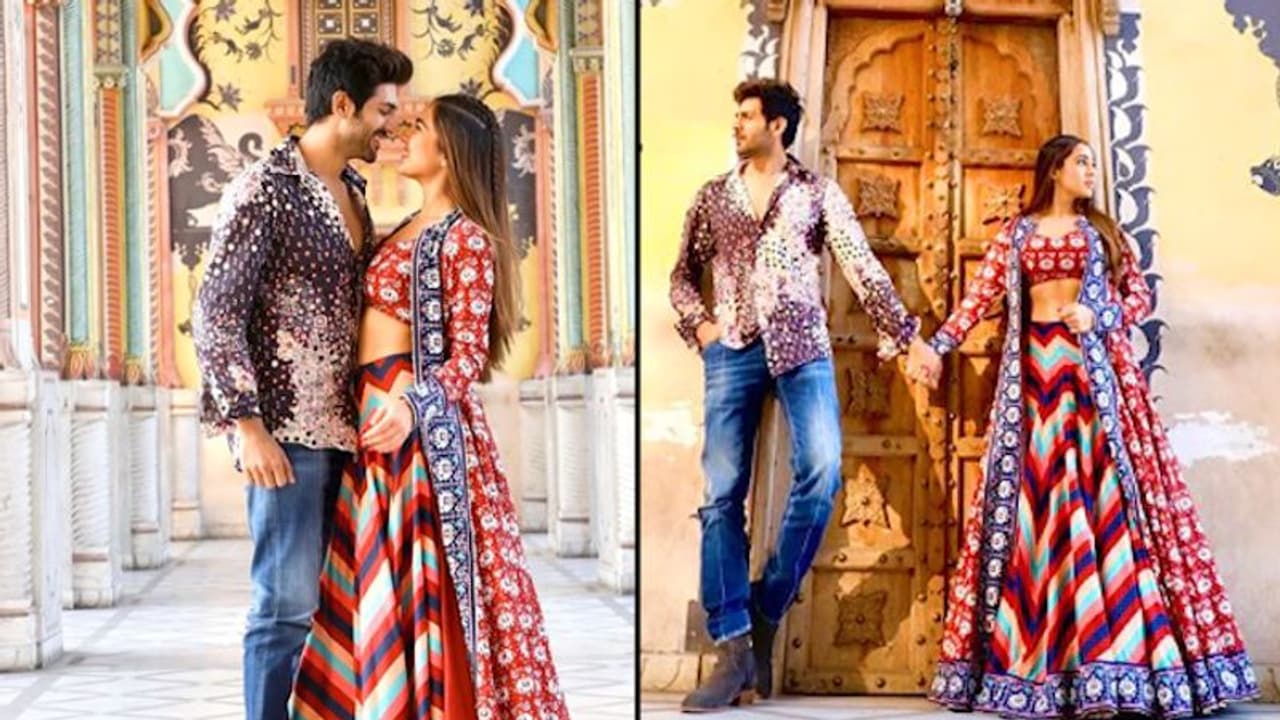 Sara Ali Khan, Kartik Aaryan give 'made for each other' looks at Pink City Sara Ali Khan, Kartik Aaryan give 'made for each other' looks at Pink City