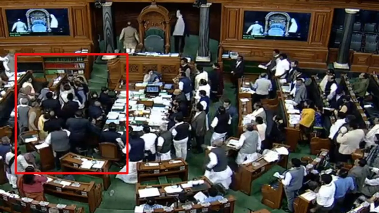 ಸಂಸತ್ತಿನಲ್ಲಿ ಕೇಂದ್ರ ಸಚಿವರ ಮೇಲೆ ಅಟ್ಯಾಕ್?: ಕಾಂಗ್ರೆಸ್ ವಿರುದ್ಧ ಗಂಭೀರ ಆರೋಪ! ಸಂಸತ್ತಿನಲ್ಲಿ ಕೇಂದ್ರ ಸಚಿವರ ಮೇಲೆ ಅಟ್ಯಾಕ್?: ಕಾಂಗ್ರೆಸ್ ವಿರುದ್ಧ ಗಂಭೀರ ಆರೋಪ!