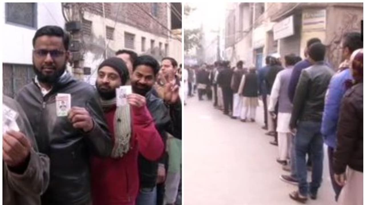 ഷഹീൻബാഗിലെ പോളിംഗ് ബൂത്തുകളിൽ നീണ്ട നിര; കനത്ത സുരക്ഷ