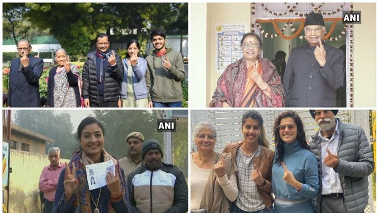 'പോളിംഗ് ചൂട്'; ദില്ലിയില്‍ വോട്ട് ചെയ്ത് പ്രമുഖര്‍