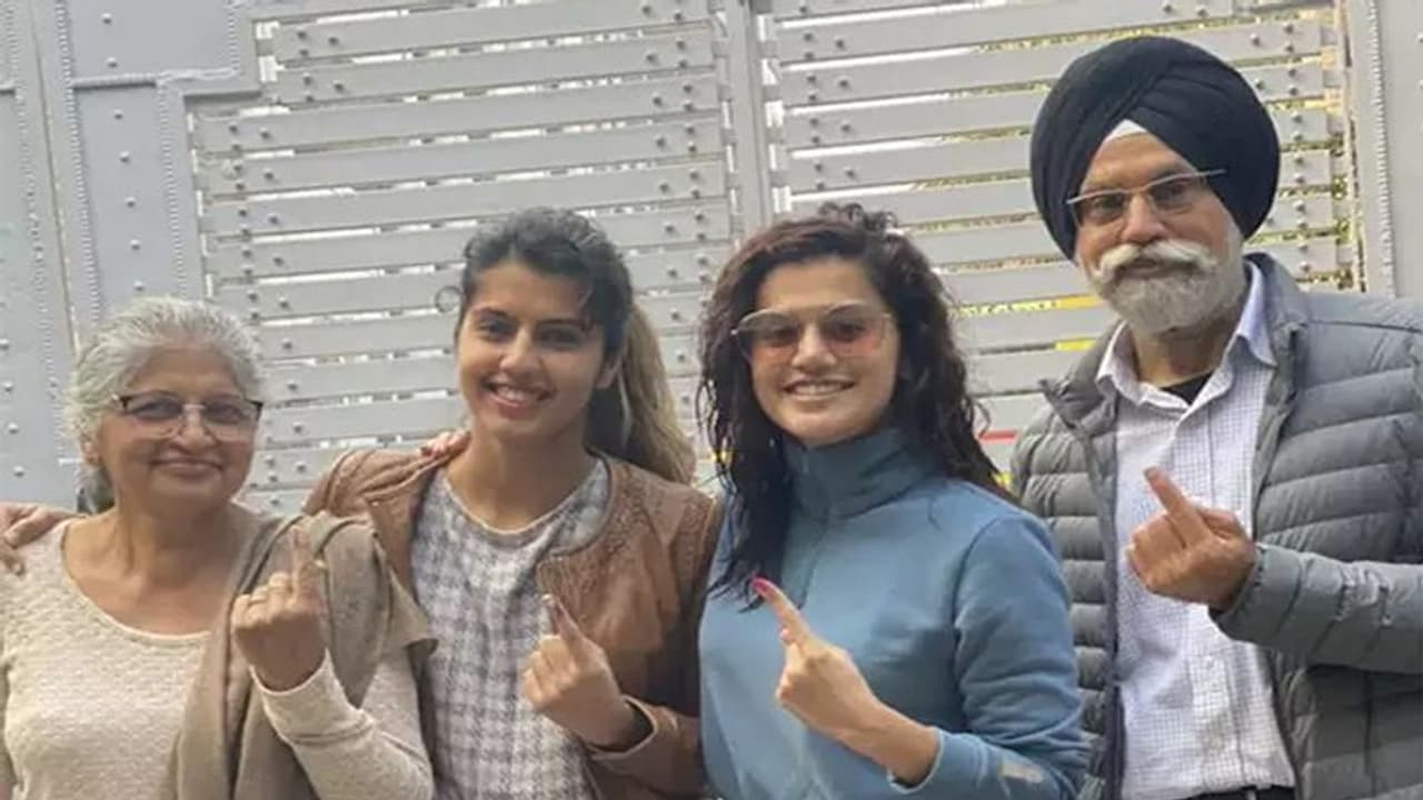 मेरे परिवार ने वोट डाल दिया है और आपने...वोटिंग के बाद तापसी ने ऐसे जाहिर की खुशी मेरे परिवार ने वोट डाल दिया है और आपने...वोटिंग के बाद तापसी ने ऐसे जाहिर की खुशी