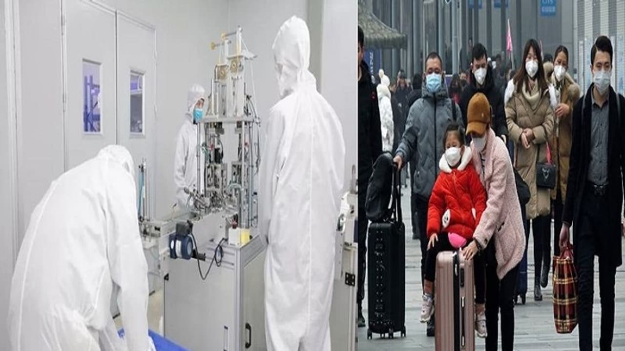 కరోనా వైరస్ దెబ్బతో ఐఫోన్ల తయారీ ఆపేసి మాస్కులు తయారు చేస్తున్నారు... కరోనా వైరస్ దెబ్బతో ఐఫోన్ల తయారీ ఆపేసి మాస్కులు తయారు చేస్తున్నారు...