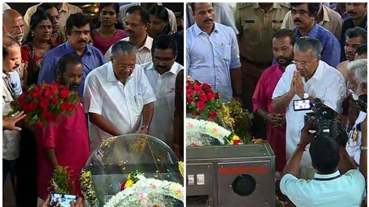 പി പരമേശ്വരന് തലസ്ഥാനത്തിന്റെ അന്ത്യാഞ്ജലി: പിണറായി ഓര്മ്മ പുസ്തകത്തിൽ കുറിച്ചത് ഇങ്ങനെ പി പരമേശ്വരന് തലസ്ഥാനത്തിന്റെ അന്ത്യാഞ്ജലി: പിണറായി ഓര്മ്മ പുസ്തകത്തിൽ കുറിച്ചത് ഇങ്ങനെ