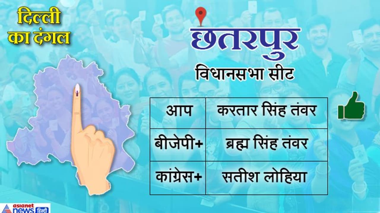 दिल्ली की छतरपुर सीट से थी बीजेपी को उम्मीदें लेकिन यहां भी हारे, आप के करतार सिंह जीते दिल्ली की छतरपुर सीट से थी बीजेपी को उम्मीदें लेकिन यहां भी हारे, आप के करतार सिंह जीते