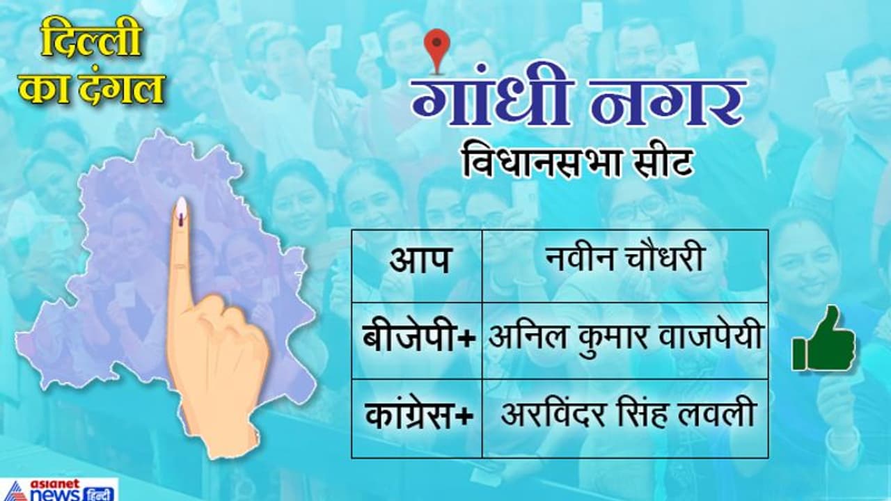 दिल्ली की गांधीनगर सीट से जीती बीजेपी, अनिल कुमार वाजपेयी ने आप के नवीन चौधरी को हराया दिल्ली की गांधीनगर सीट से जीती बीजेपी, अनिल कुमार वाजपेयी ने आप के नवीन चौधरी को हराया