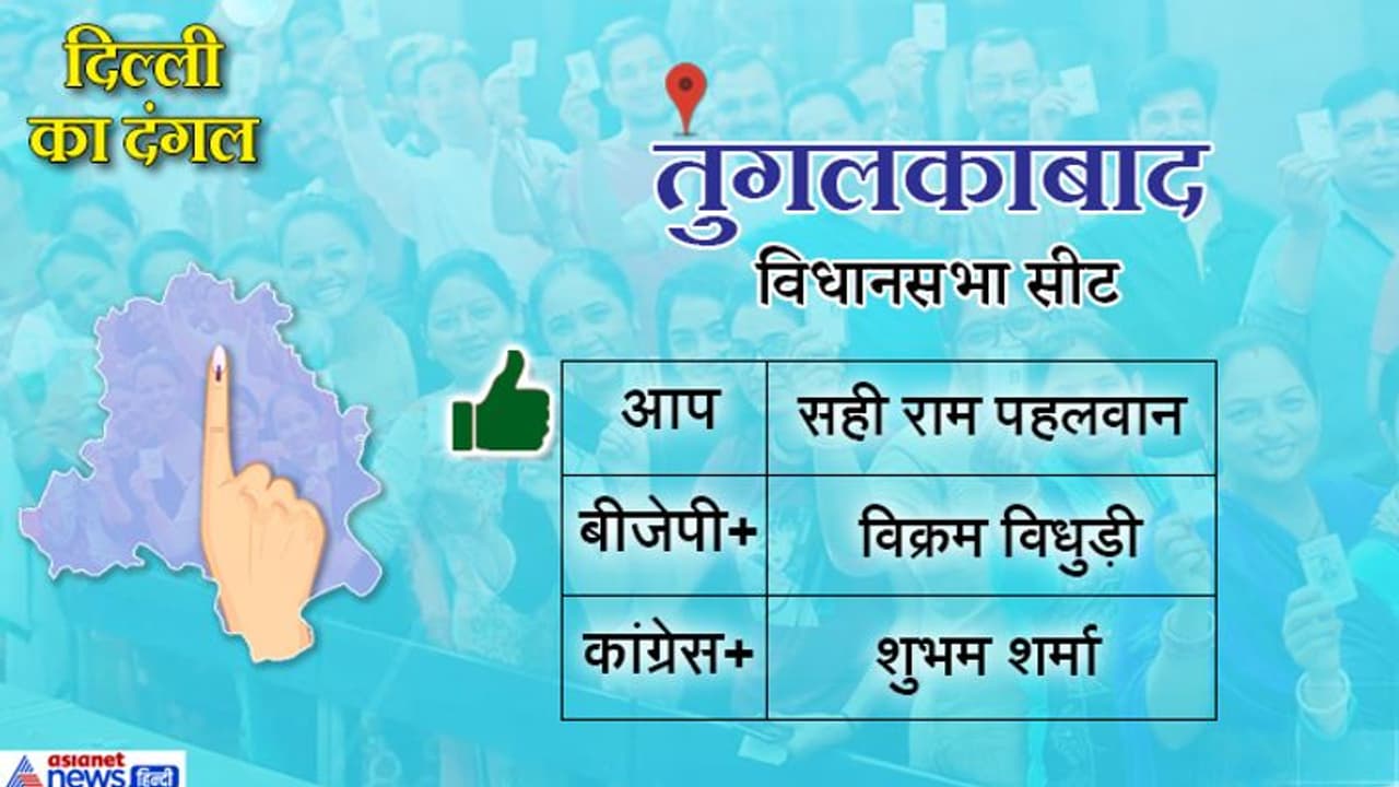 तुगलकाबाद विधानसभा सीट पर आप पार्टी का कब्जा, सही राम ने बीजेपी प्रत्याशी को हराया तुगलकाबाद विधानसभा सीट पर आप पार्टी का कब्जा, सही राम ने बीजेपी प्रत्याशी को हराया